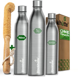 Insulated Water Bottle Stainless Steel - Sport Set - 750ml - Blockhütte UK