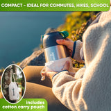 Insulated Food Flask Stainless Steel - Anti - Vacuum Lid - 530ml - Blockhütte UK