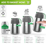 Insulated Stainless Steel Food Flask - Anti - Vacuum Lid - 1000ml - Blockhütte UK