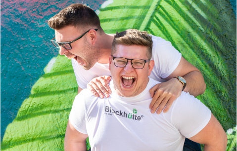 Nils and Malte, the founders of Blockhütte