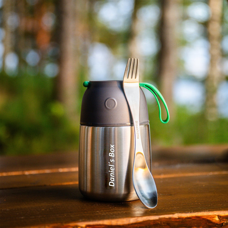 Personalised Stainless Steel Food Flask - With Name Engraving