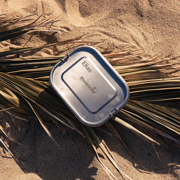 Personalised Stainless Steel Lunch Box - Custom Engraving Included - 1400ml - Blockhütte UK