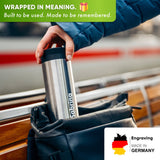 Personalised Stainless Steel Thermo Mug - With Name Engraving - 354ml - Blockhütte UK