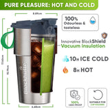 Personalised Stainless Steel Travel Mug for Coffee & Tea - Brown - Blockhütte UK