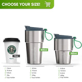Personalised Stainless Steel Travel Mug for Coffee & Tea - Brown - Blockhütte UK