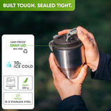 Personalised Stainless Steel Travel Mug for Coffee & Tea - Brown - Blockhütte UK