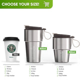 Personalised Stainless Steel Travel Mug for Coffee & Tea - Brown - Blockhütte UK