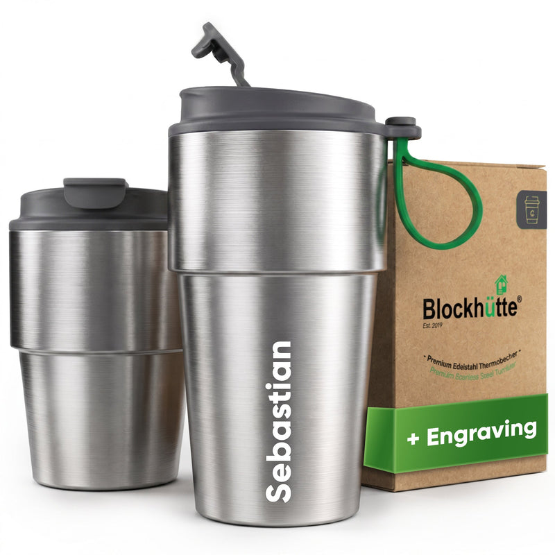 Personalised Stainless Steel Travel Mug for Coffee & Tea