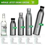 Premium Edelstahl Sport Trinkflasche isoliert mit [GRATIS Naturborsten - Bürste] - Blockhütte - BH0016
