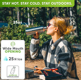 Premium Insulated Water Bottle - Stainless Steel with Soft - Touch Silicone Finish - 750ml - Blockhütte UK