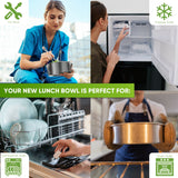 Round Stainless Steel Lunch Box - Leakproof with Spoon - 780ml - Blockhütte UK