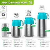 Stainless Steel Food Flask Insulated - Black - Blockhütte UK