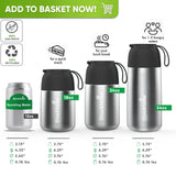 Stainless Steel Food Flask Insulated - Black - Blockhütte UK