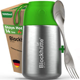 Stainless Steel Food Flask Insulated - BrightGreen - Blockhütte UK