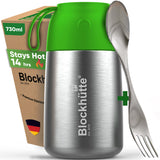 Stainless Steel Food Flask Insulated - BrightGreen - Blockhütte UK