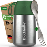 Stainless Steel Food Flask Insulated - DarkGreen - Blockhütte UK