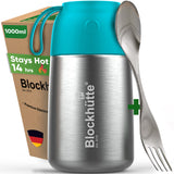 Stainless Steel Food Flask Insulated - Turquoise - Blockhütte UK