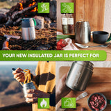 Stainless Steel Food Flask Insulated - Turquoise - Blockhütte UK