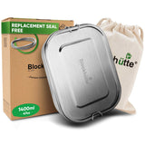 Stainless Steel Lunch Box - Premium Quality with 2 Dividers - 1400ml - Blockhütte UK
