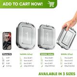 Stainless Steel Lunch Box - Premium Quality with 2 Dividers - 800ml - Blockhütte UK