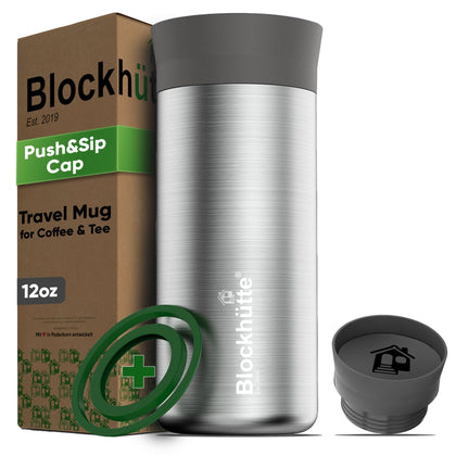 Stainless Steel Thermo Mug for Coffee & Tea - 354ml - Blockhütte UK