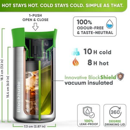 Stainless Steel Thermo Mug for Coffee & Tea - 354ml - Blockhütte UK