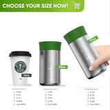 Travel Mug Stainless Steel for Coffee & Tea - 354ml - Blockhütte UK
