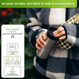 Travel Mug Stainless Steel for Coffee & Tea - 354ml - Blockhütte UK