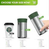 Travel Mug Stainless Steel for Coffee & Tea - 354ml - Blockhütte UK