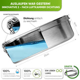 Abenteuer Bundle - Edelstahl Brotdose + Edelstahl Trinkflasche - Blockhütte - BH0001+BH0006