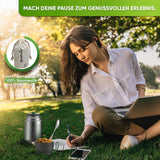 Edelstahl Thermo Lunchbox mit Anti - Vakuum Stöpsel - Blockhütte - BH0024