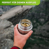 Edelstahl Thermobehälter mit Anti - Vakuum Stöpsel - Blockhütte - BH0024