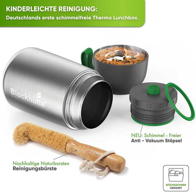 Individual Gravur für den Edelstahl Thermobehälter - Blockhütte - I_TLB_1000