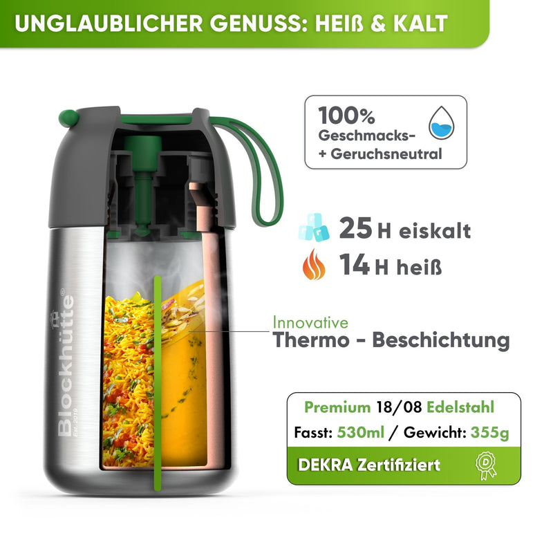 Individual Gravur für den Edelstahl Thermobehälter - Blockhütte - I_TLB_1000